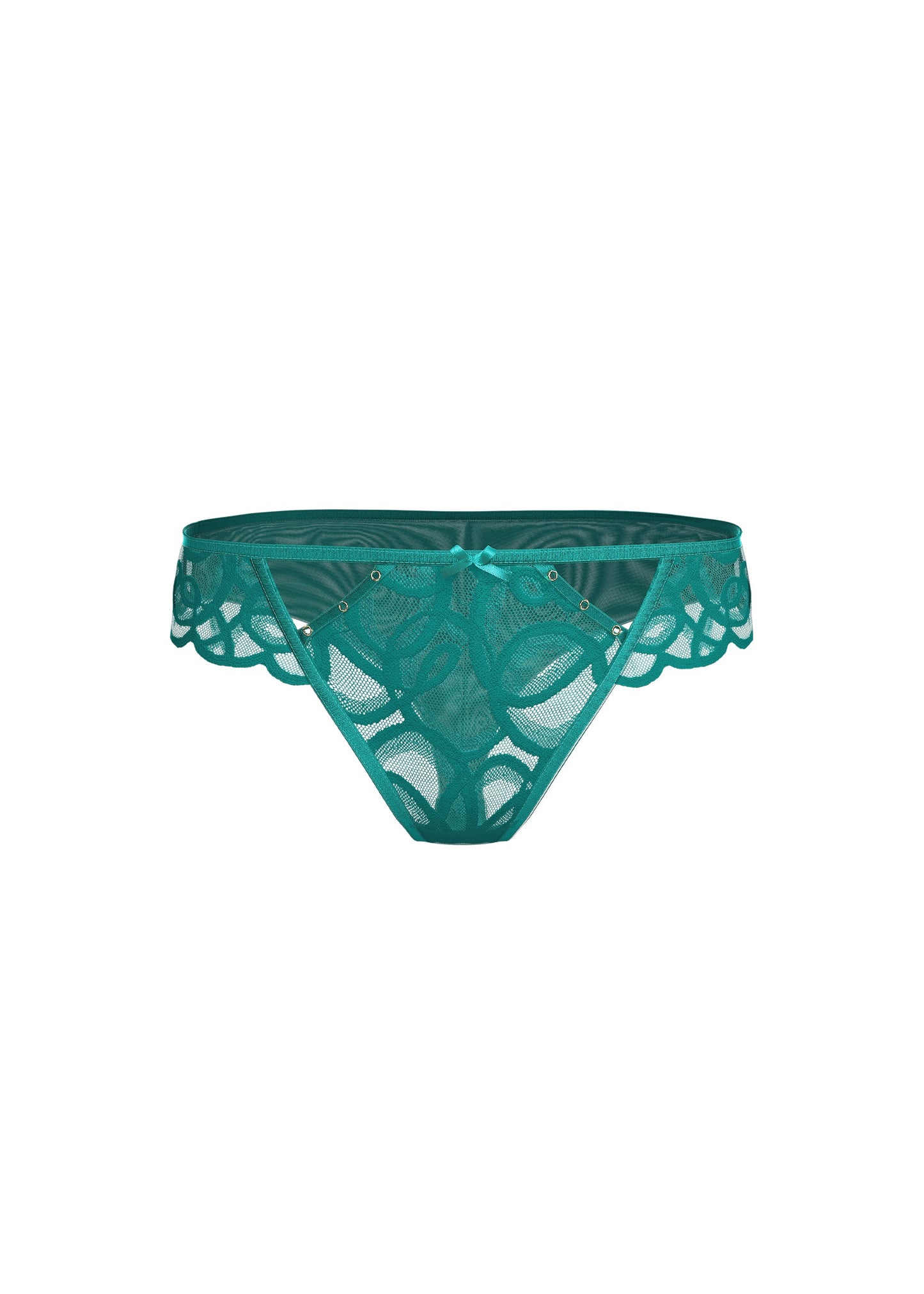 CINDY Green Sexy Lace Brief Panties