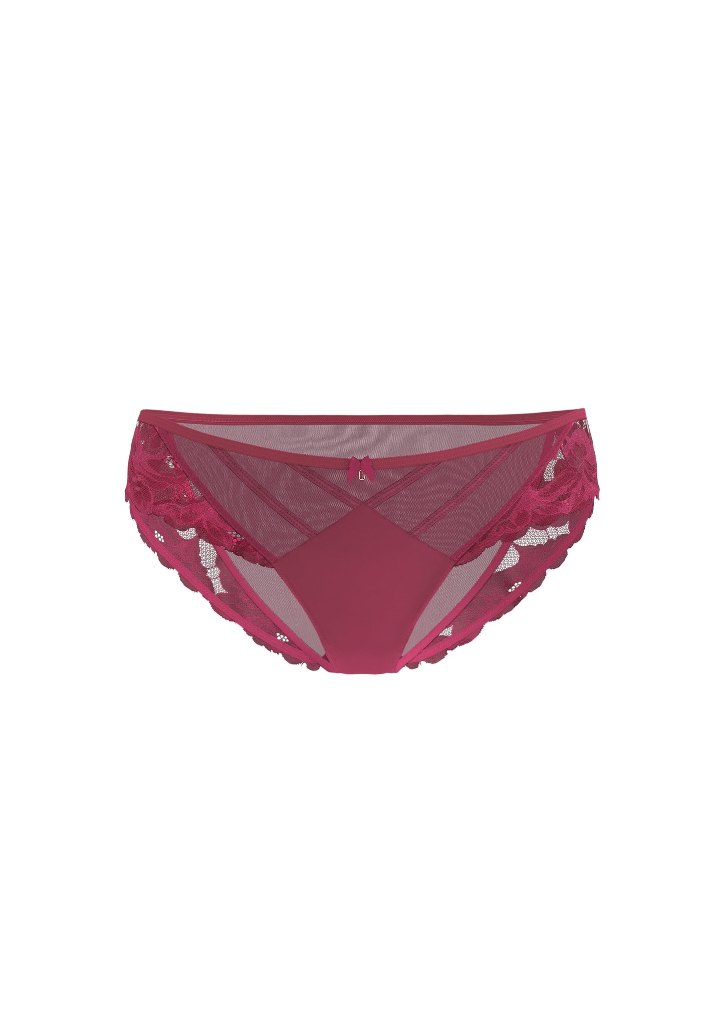 FLORA Plus Red Lace Brief Panties