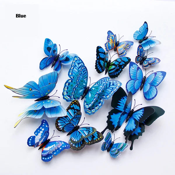 3D Butterfly Wall Stickers Set