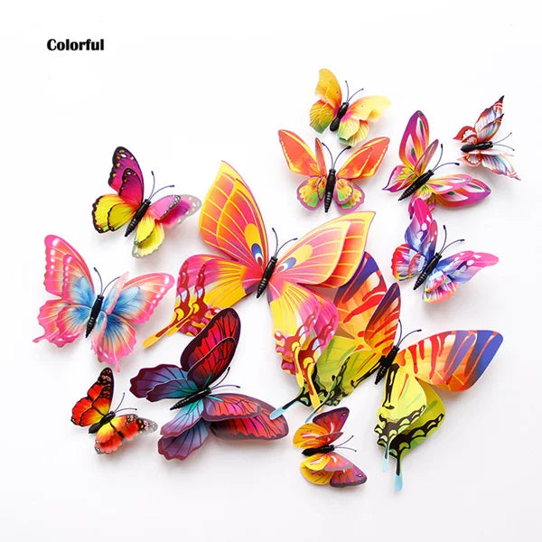 3D Butterfly Wall Stickers Set