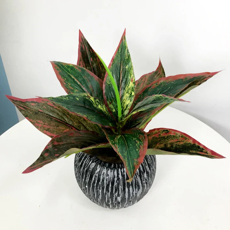 Artificial Bamboo Monstera Decor