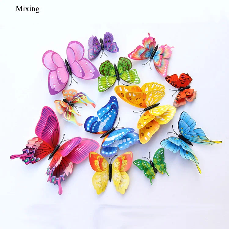 3D Butterfly Wall Stickers Set
