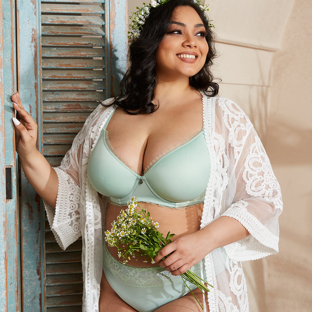 JENNY Plus Lace Molded T-shirt Demi Bra