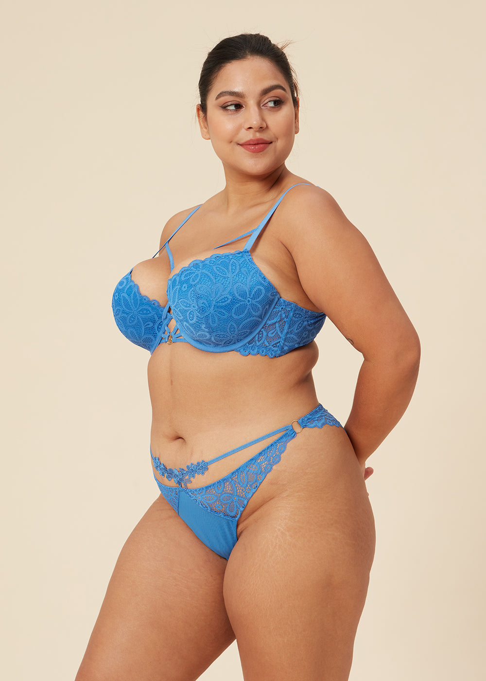 LYRA Plus Sexy Recycled Lace Lingerie Set