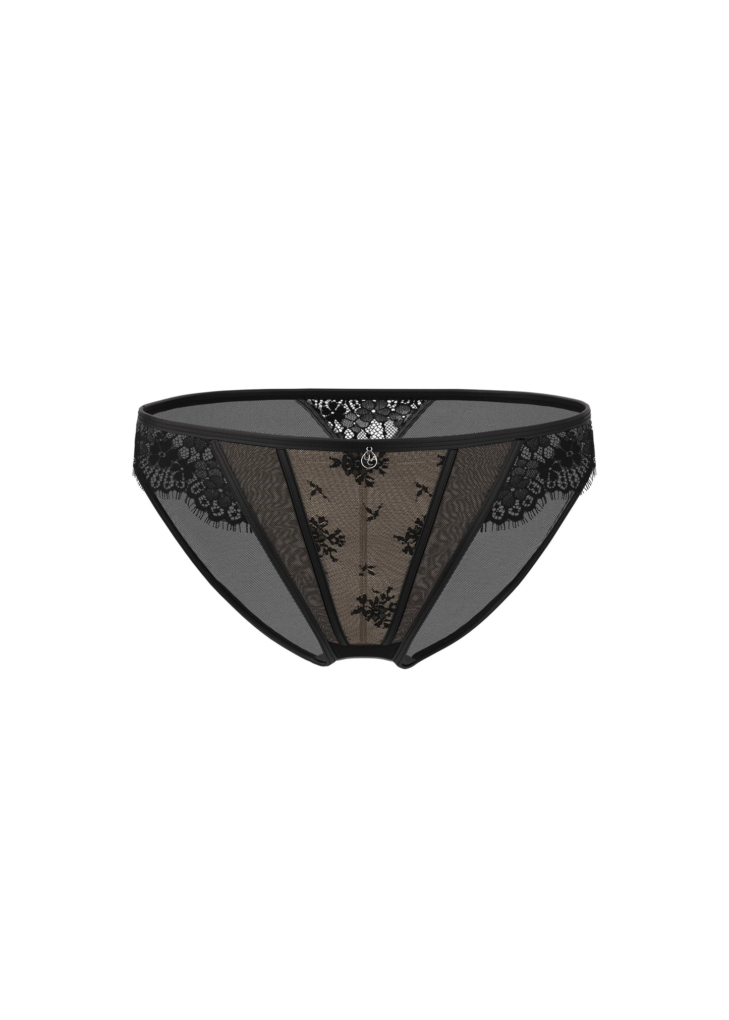 MAEVE Black Eyelash Lace Brief Panties