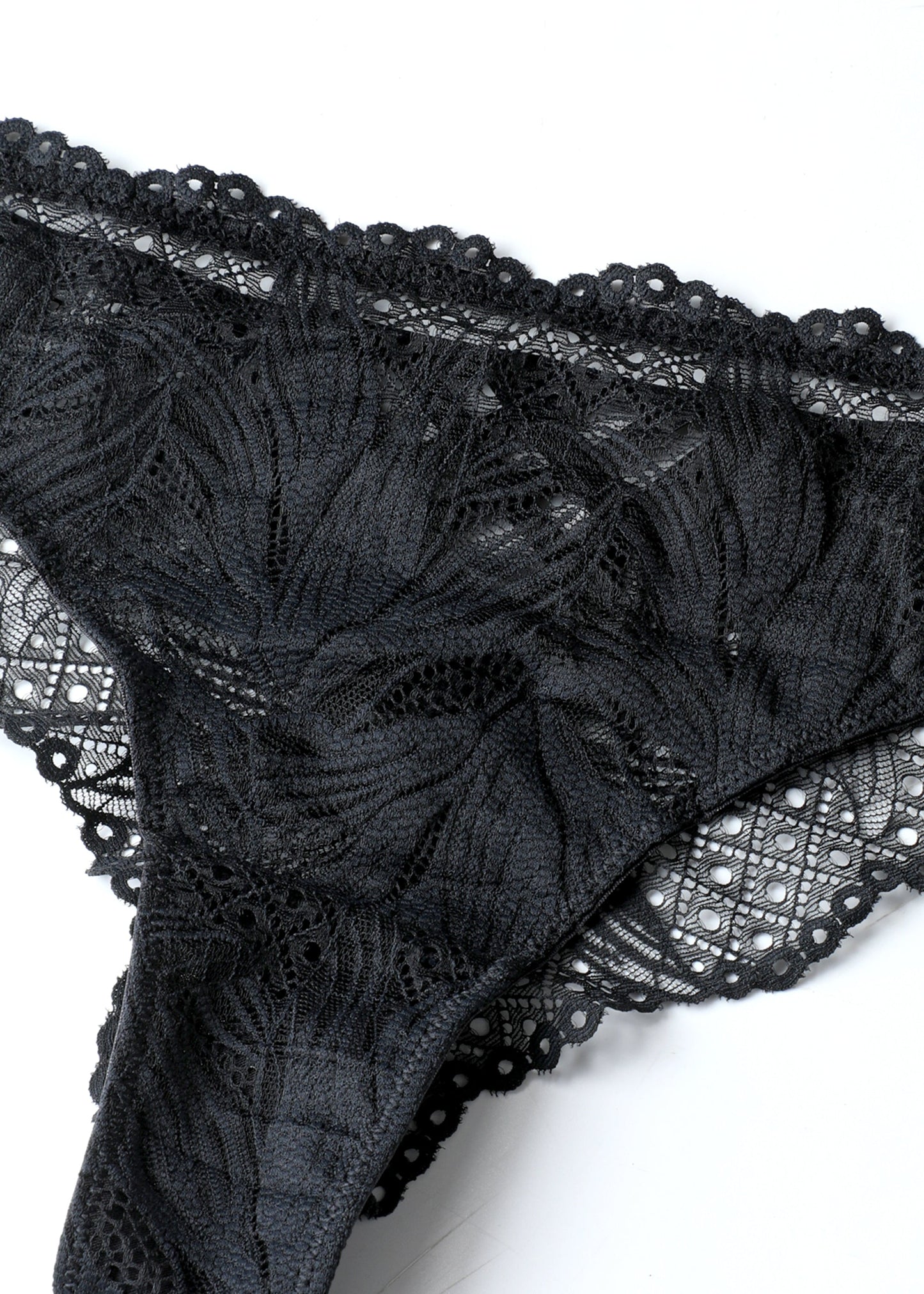 MIRA Plus Sexy Black Lace Brief Panties