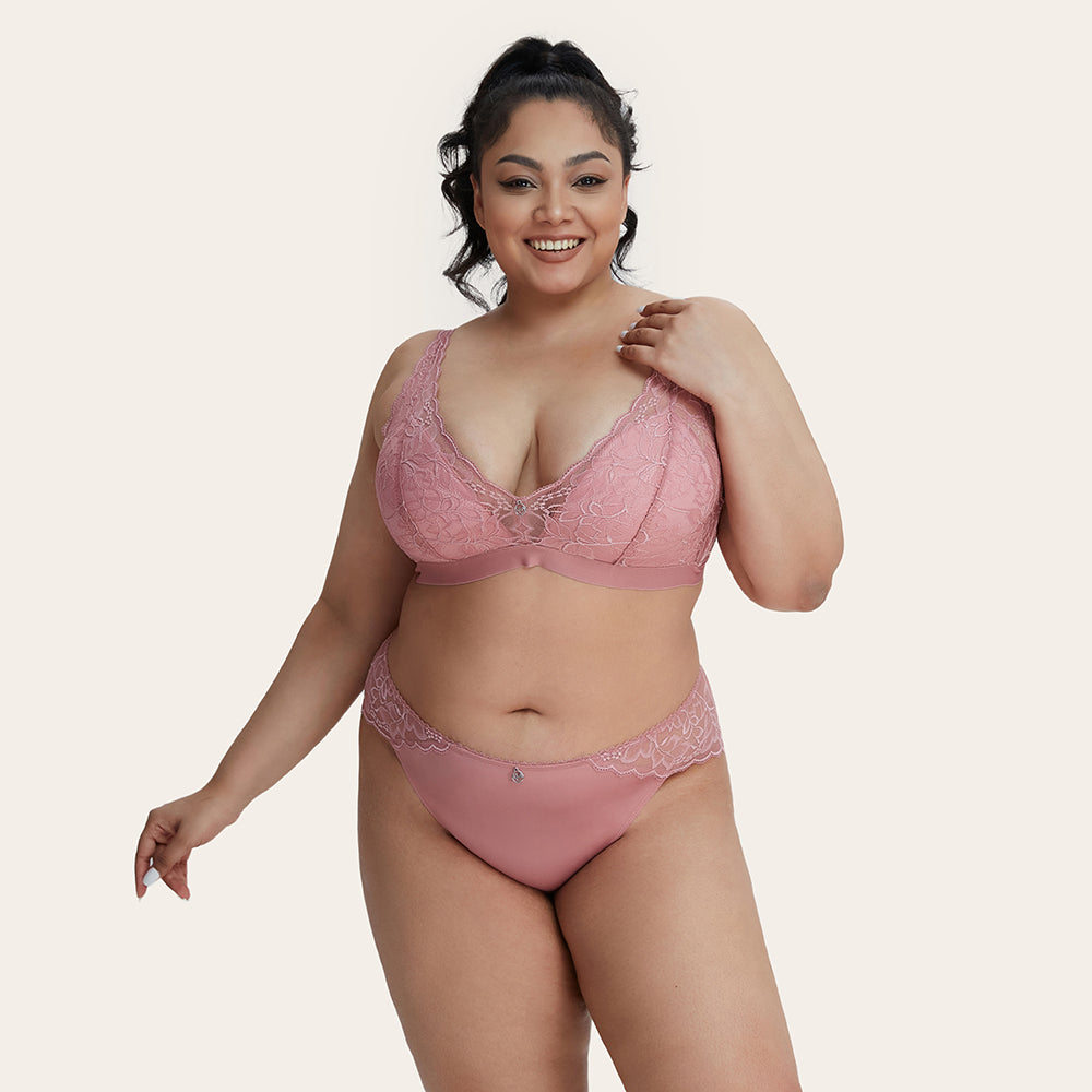 PEARL Plus Lace Wireless Plunge Bra