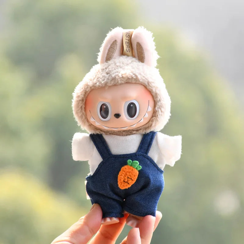 EXO Labubu Overalls Hat Set