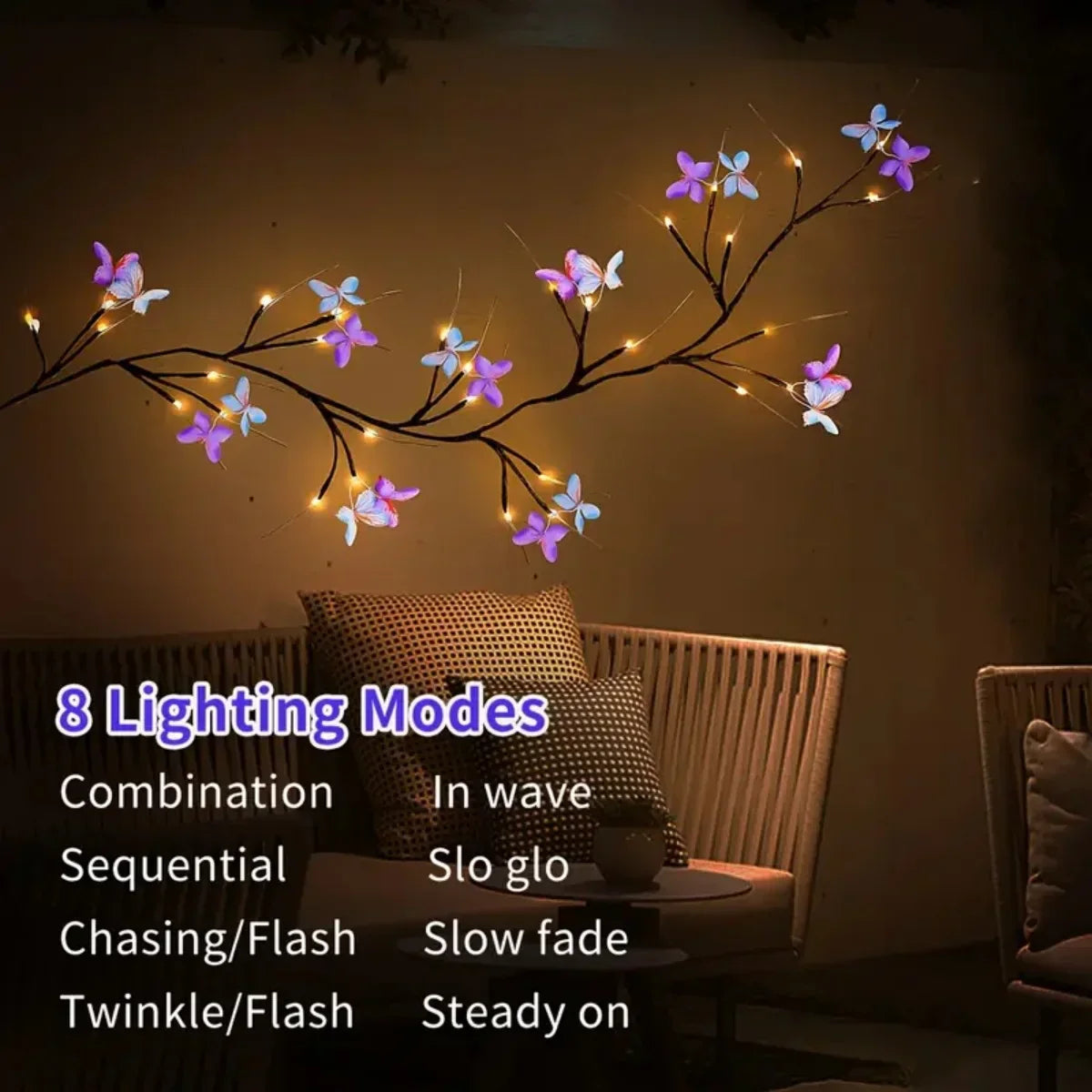 Peach Forest Enchanted Willow Vine Light