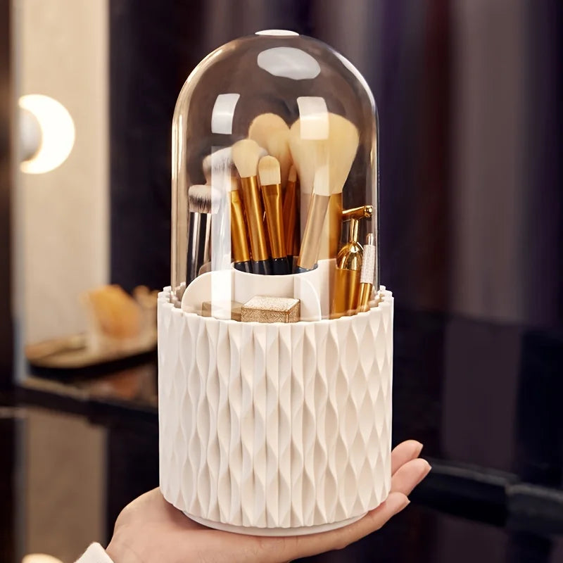 Rotary Makeup Brush Storage Barrel