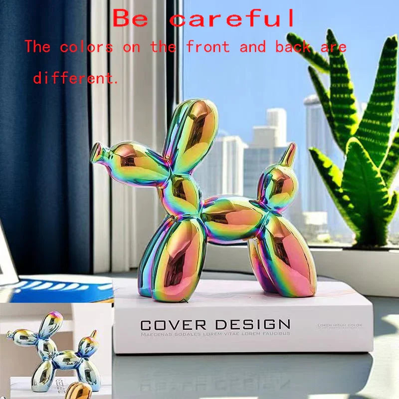 Ceramic Balloon Dog Sculpture