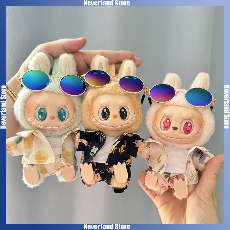 Labubu Beach Resort Overalls Set