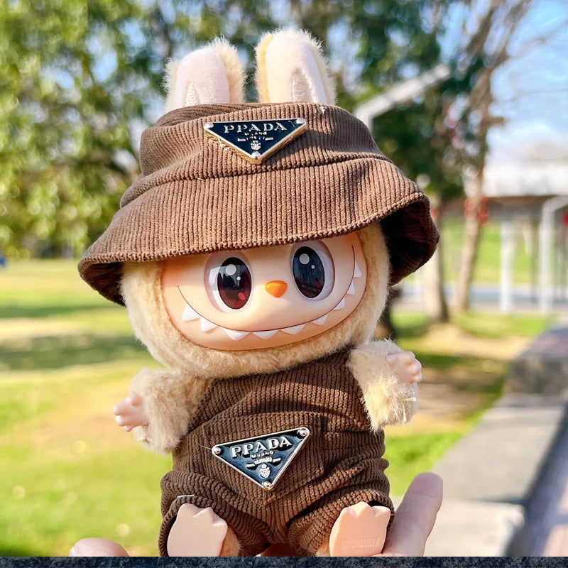 MINISO Labubu Corduroy Doll Outfit Set