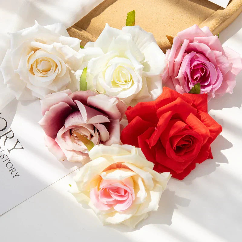 Wholesale Mini Silk Rose Heads