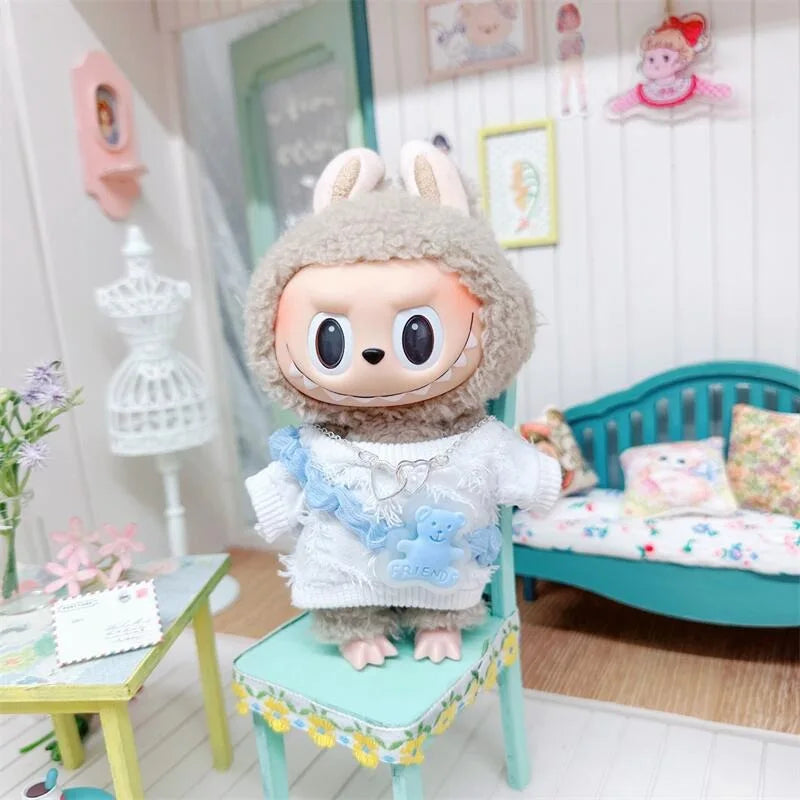 Yoocour Labubu Furry Puppy Onesie Set