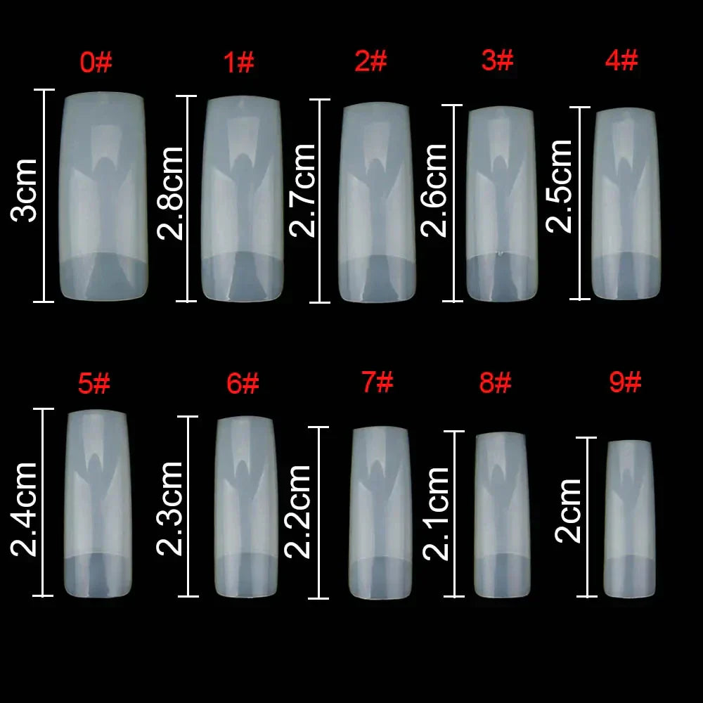 500Pcs Full Cover Nail Tips