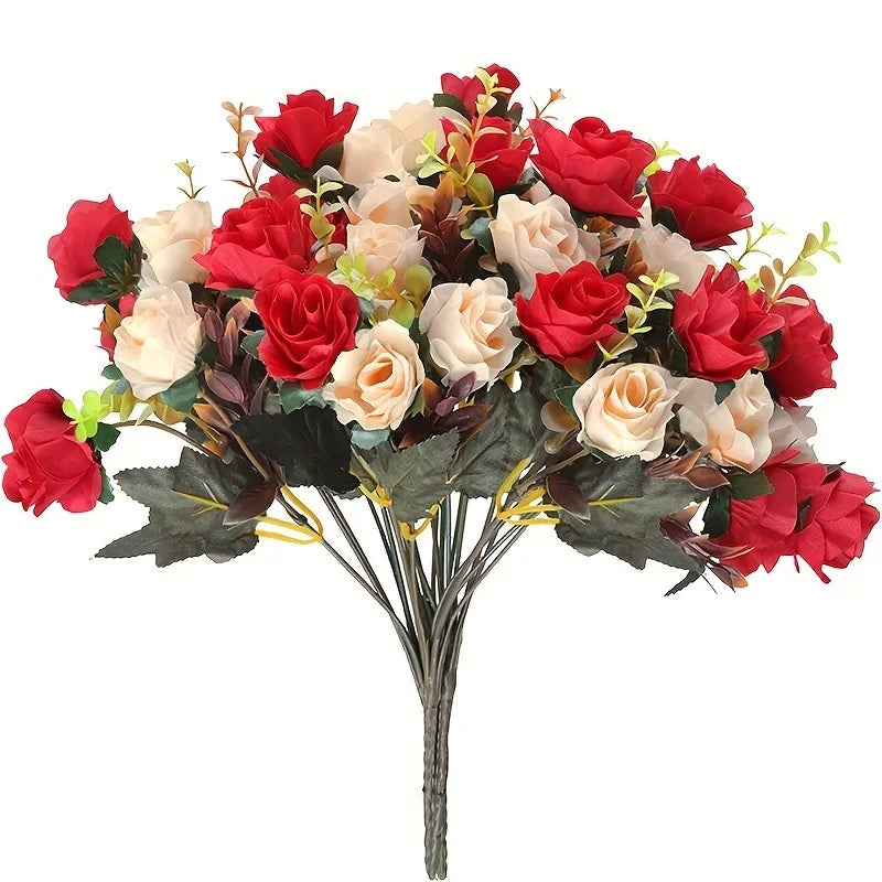 Artificial Rose Flowers 12 Heads