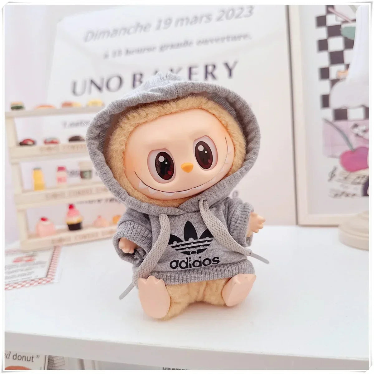 MINISO Labubu Korean Hoodie Outfit Set