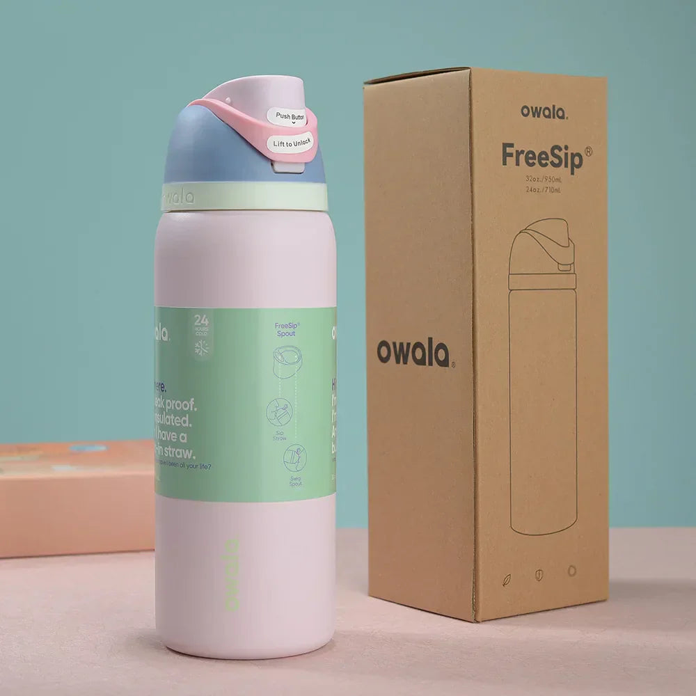 Owala Free Sip Water Bottle Rose