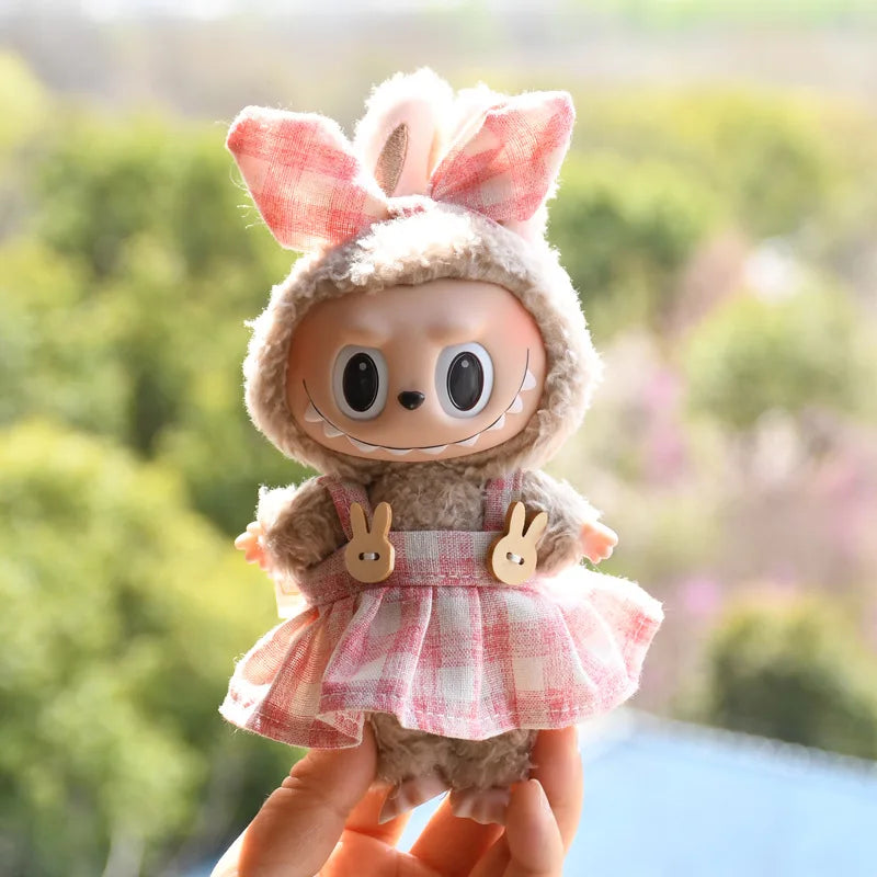 EXO Labubu Overalls Hat Set