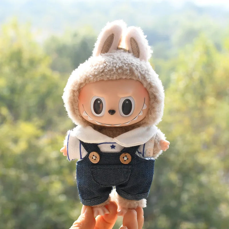 EXO Labubu Overalls Hat Set