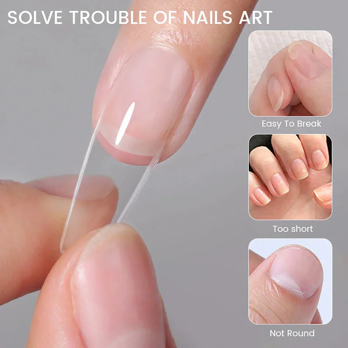 550Pcs Gel Nail Tips Set