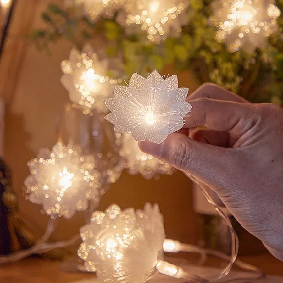 LED Fiber Optic Garland