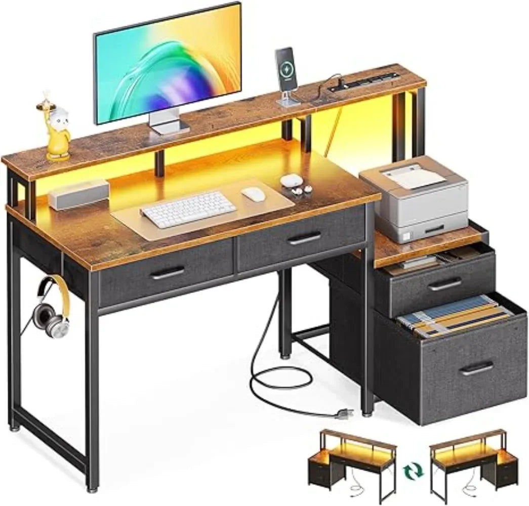 ANGDUO 48-Inch Reversible Computer Desk