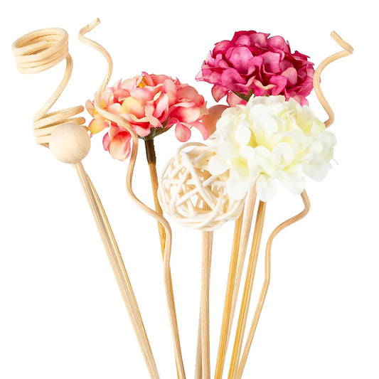 Pink Hydrangea Reed Sticks