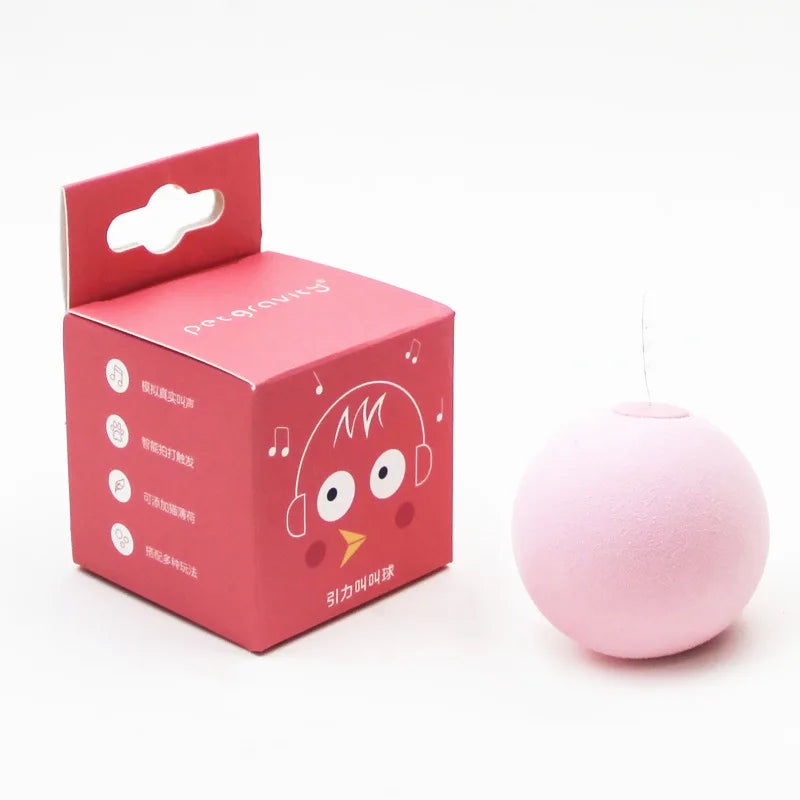 COOYOMOO Smart Catnip Squeaky Ball Toy