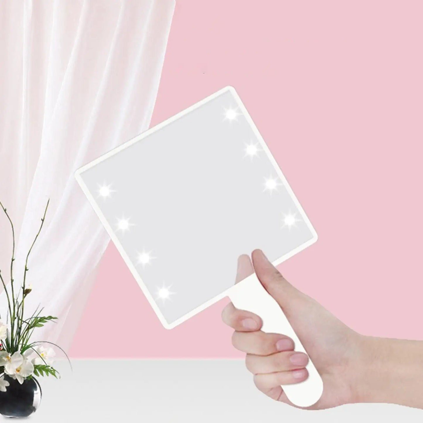 LED Handheld Makeup Mirror