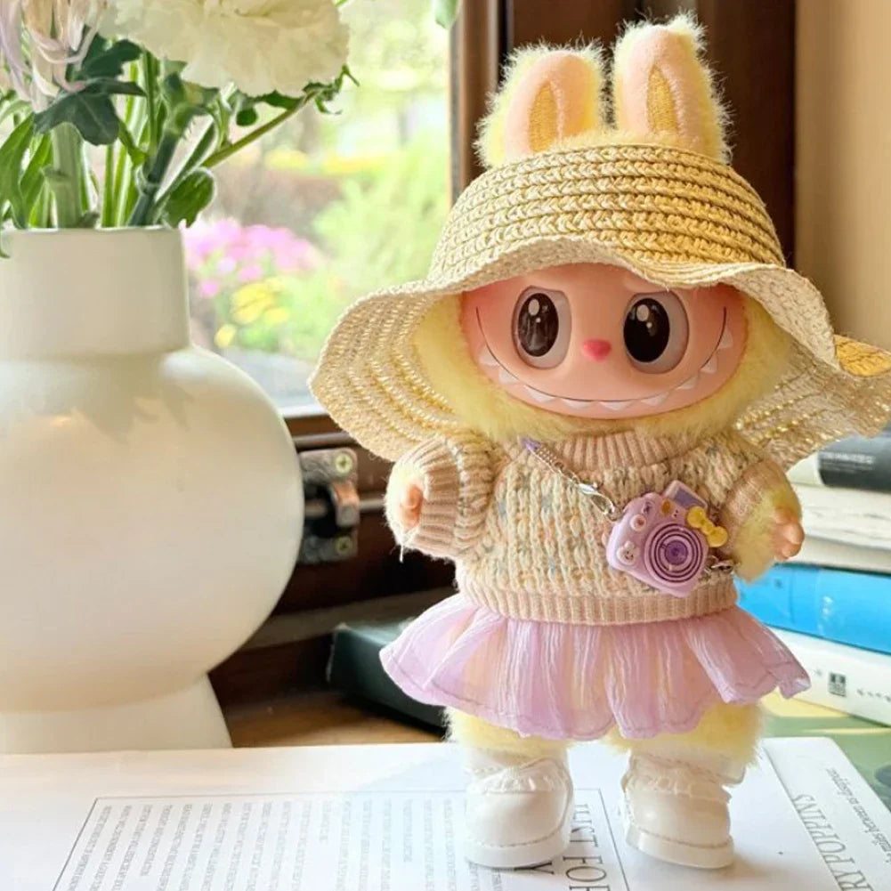 Labubu Color Match Sweater Dress