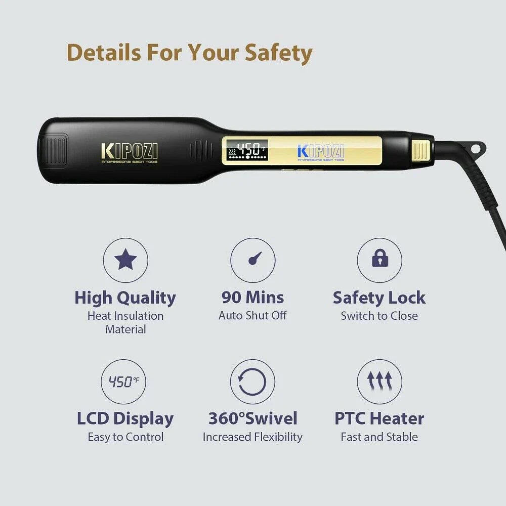 KIPOZI Professional Titanium Flat Iron