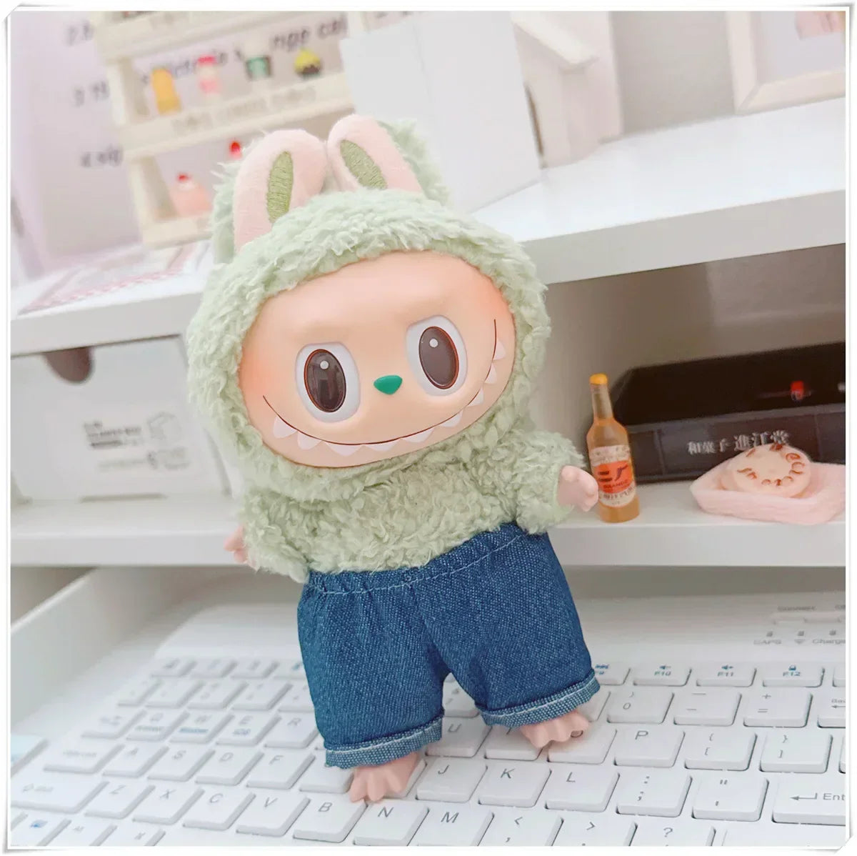 MINISO Labubu Korean Hoodie Outfit Set