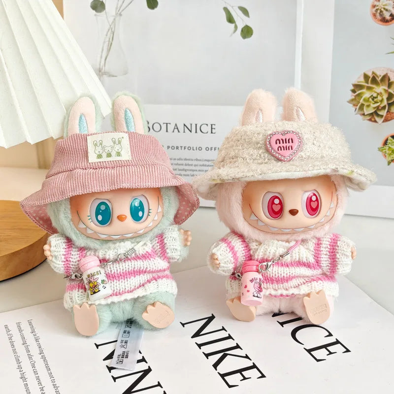 Labubu Clothes with Keyring Set