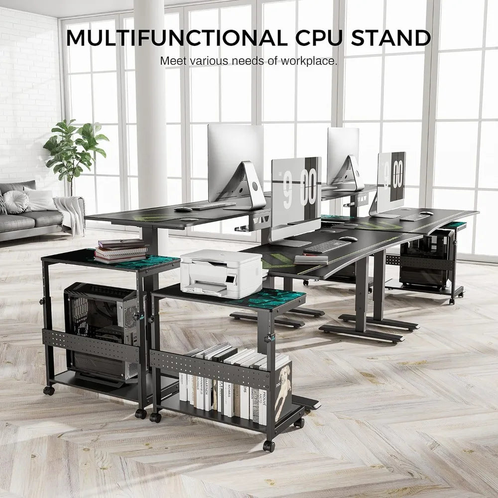 Height Adjustable PC Tower Stand