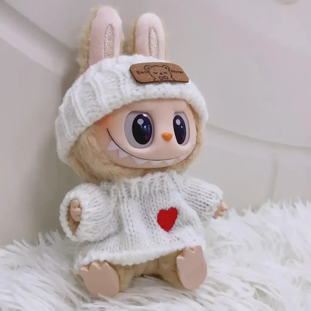 Labubu Solid Color Hoodie Set