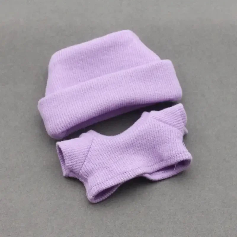 Labubu Solid Color Hoodie Set