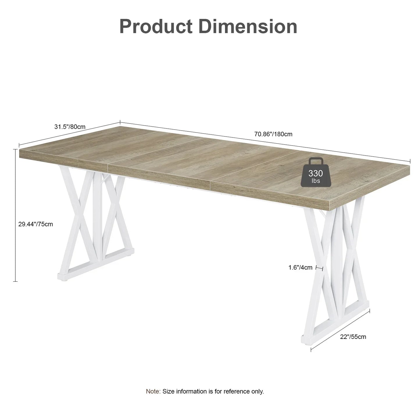 ONBRILL 71" Farmhouse Office Desk