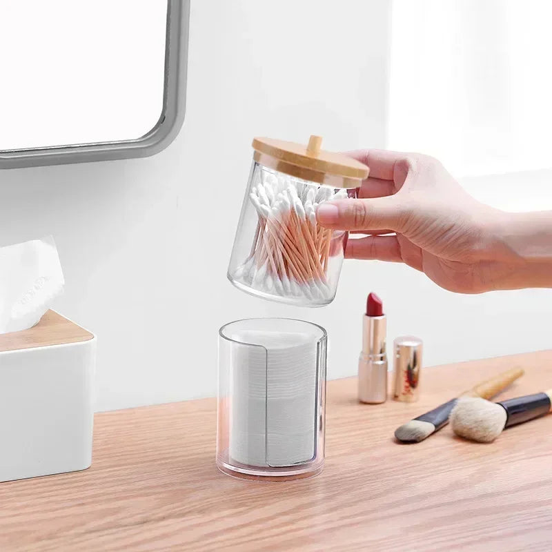 Cotton Swab & Makeup Organizer