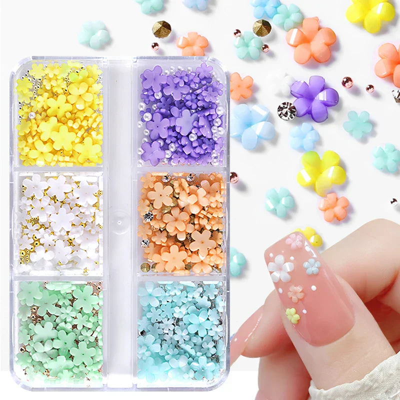 6Grids 3D Nail Art Decorations