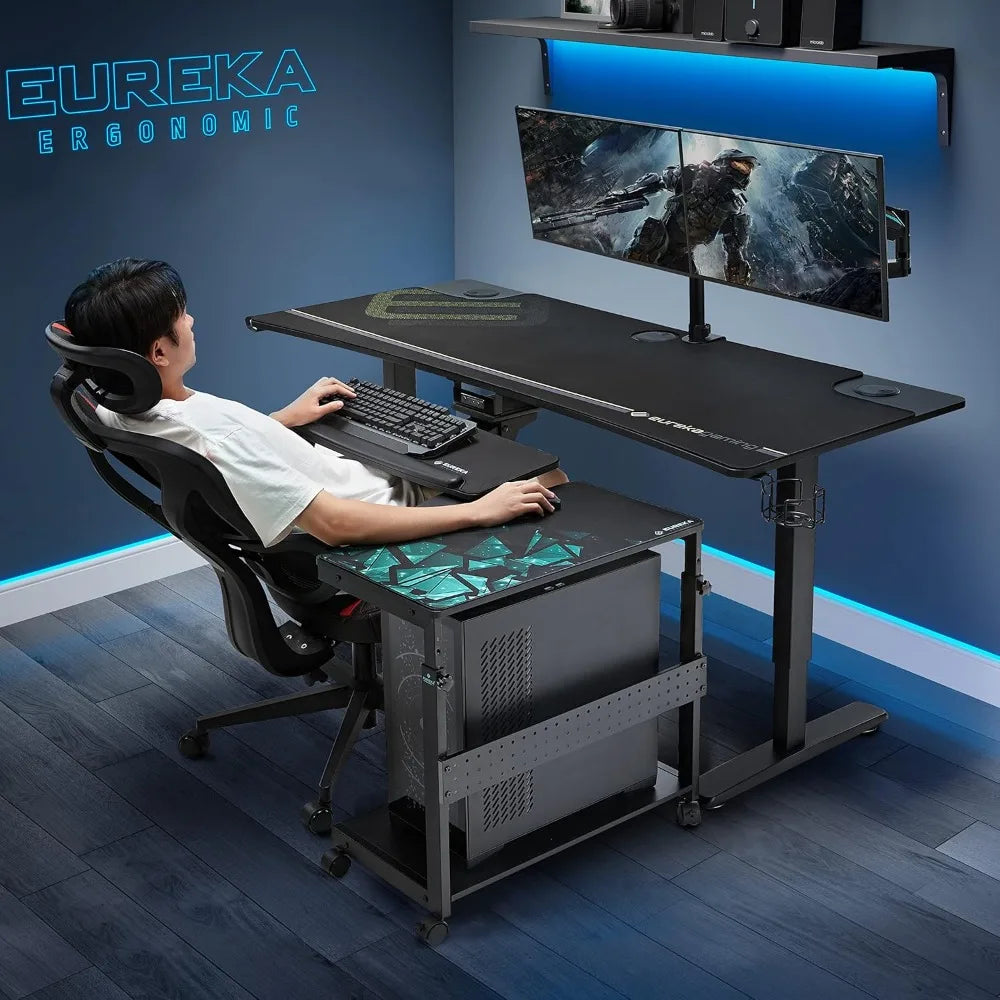 Height Adjustable PC Tower Stand