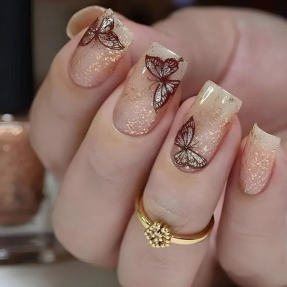 24Pcs Cute Bow Press-On Nails
