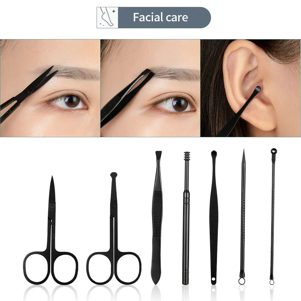 7-18pcs Stainless Steel Manicure Set