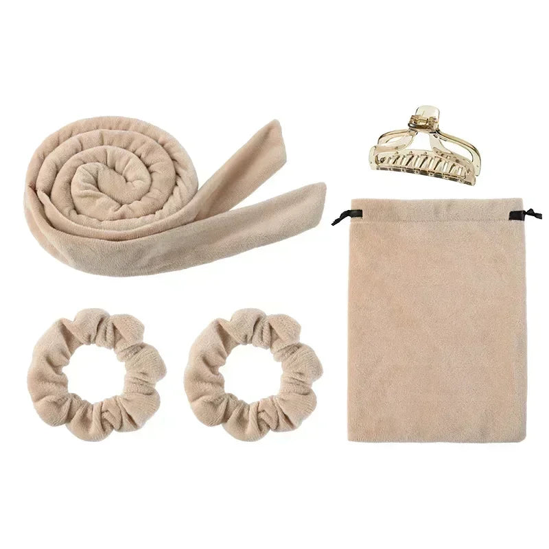 Heatless Curling Rod Headband Set