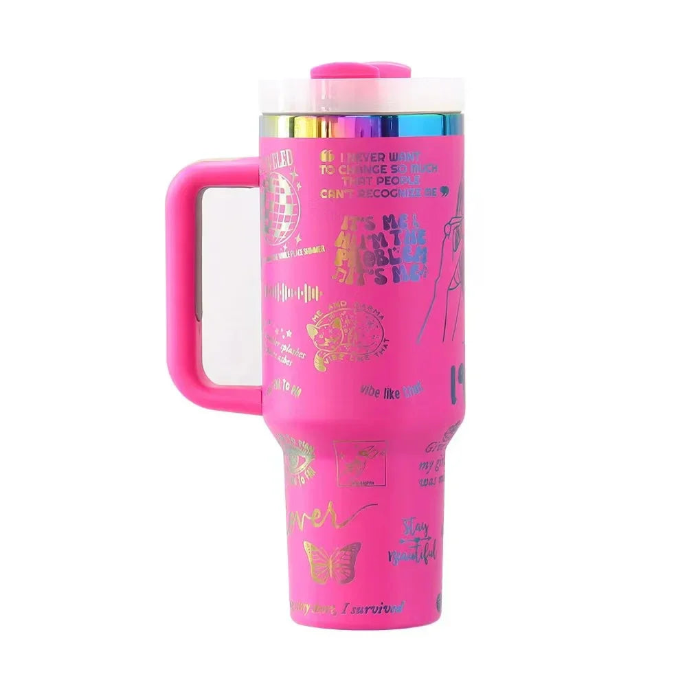Large 40oz Stanley Style Tumbler