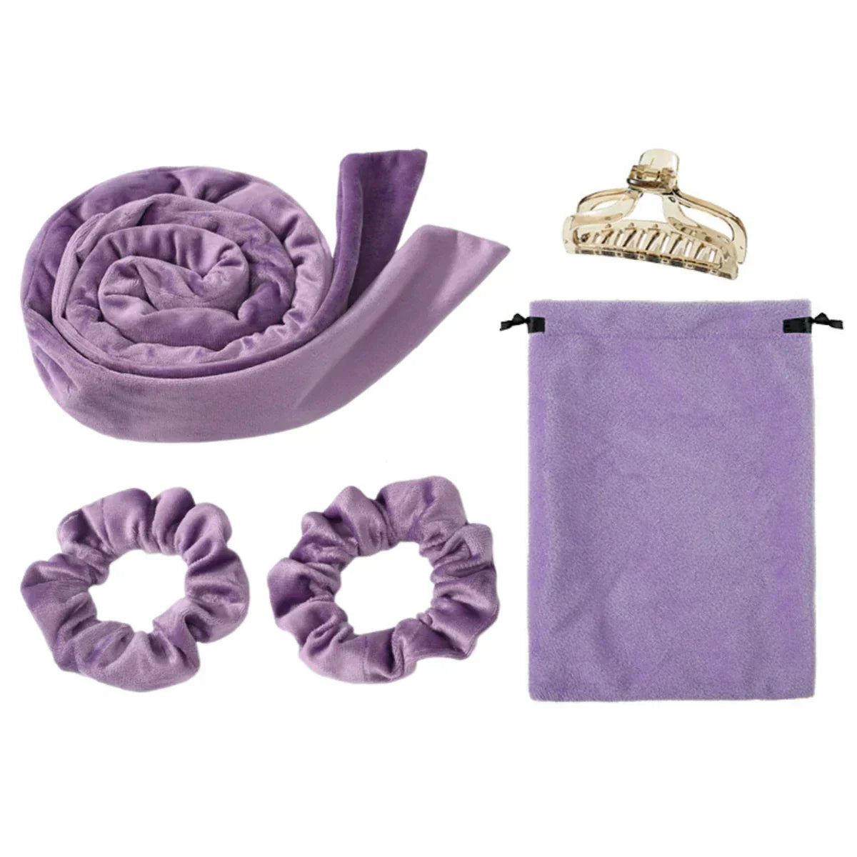 Heatless Curling Rod Headband Set