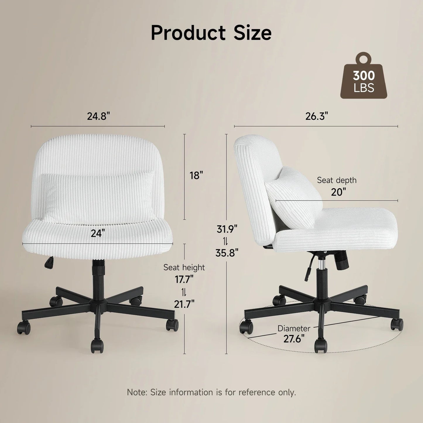 ONBRILL Massage Cross-Leg Office Chair