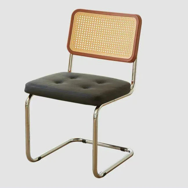 Modern Faux Leather Rattan Chairs