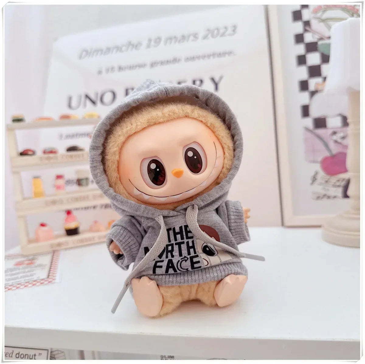 MINISO Labubu Korean Hoodie Outfit Set